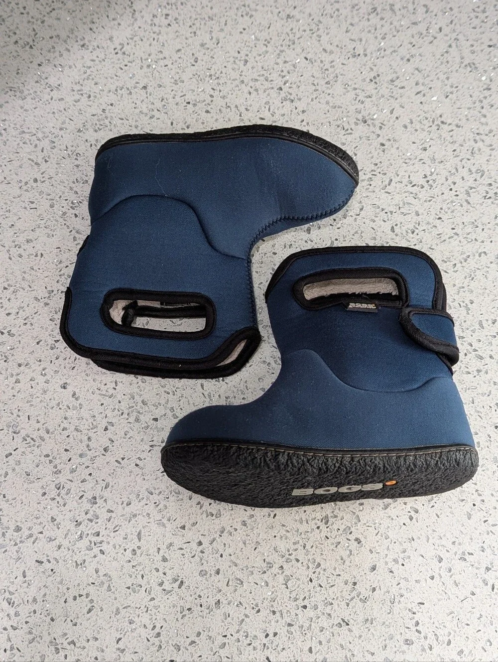 Bogs Toddler Navy Blue Winter Boot Neoprene Rainboots Insulated Baby Kids Size 8